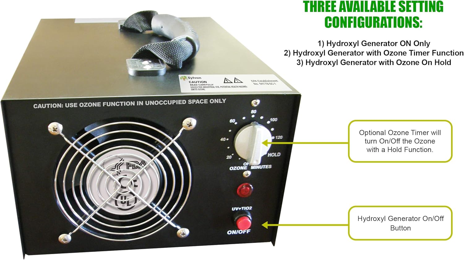Hydroxyl Generator with Ozone Machine C446