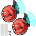 1Pair 12V Waterproof Electric Snail Horn (Black) C33943