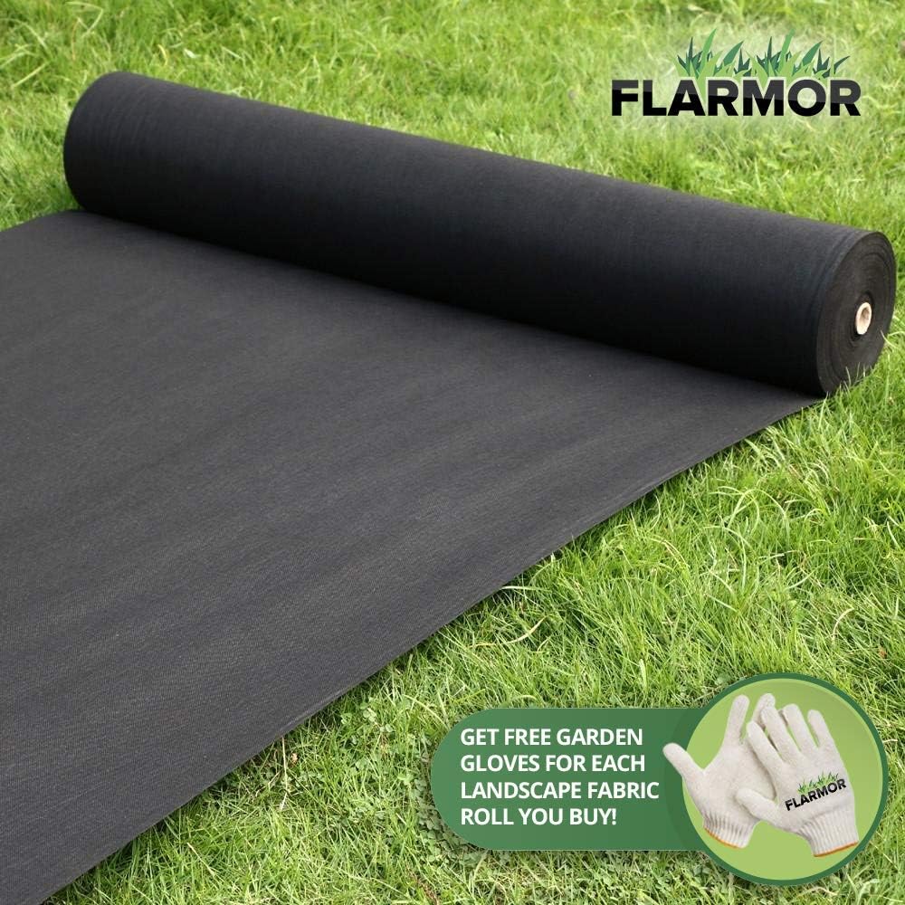 Heavy Duty Weed Barrier Garden Fabric Roll 1.8 oz 3 Ft X 300 Ft Pack of 2 K8541