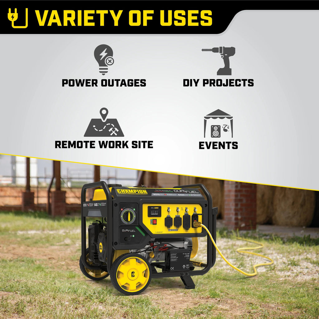 Dual Fuel Portable Generator with Electric Start Z471