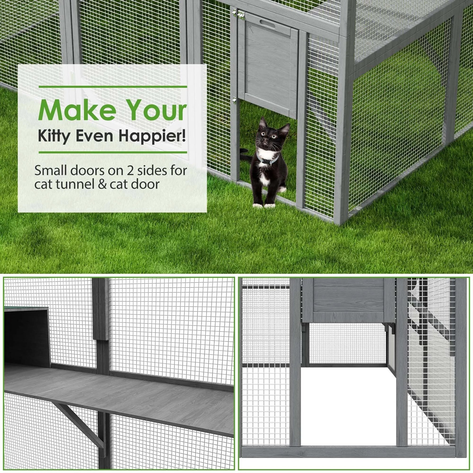 Large Cat Enclosure with UV Proof Cover E803