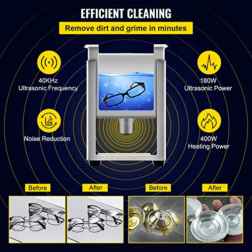 6L Ultrasonic Cleaner with Heater Timer P920906