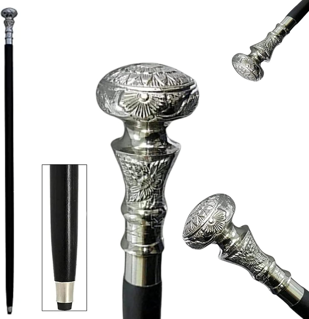 Brass Handle Wooden Walking Cane 36" R5264