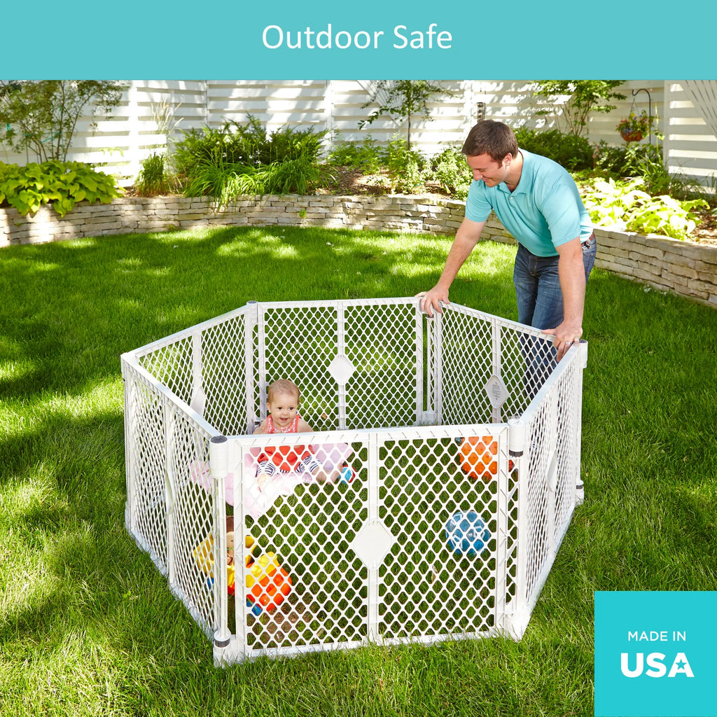 Gray Plastic Baby Play Yard Y556917