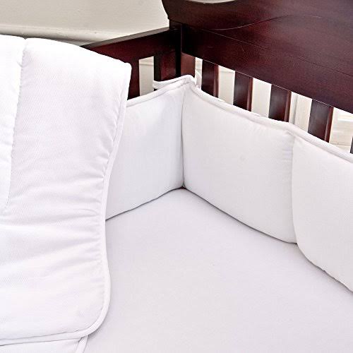 White Pique Crib Bumper L438199