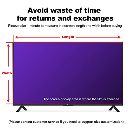 43-65 Inch Monitor TV Screen Protector Anti-Glare Anti-Scratch Anti Blue Light Film S683