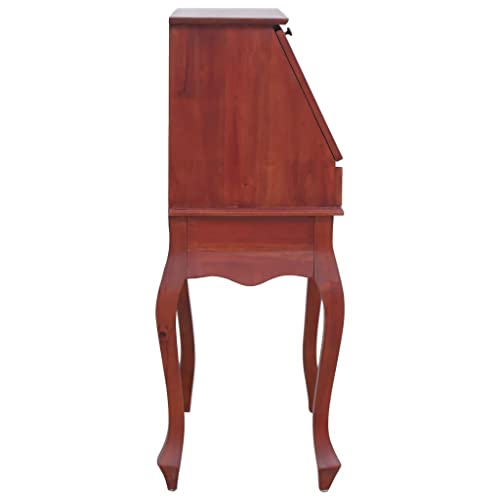 Brown Solid Wood Secretary Desk N729915