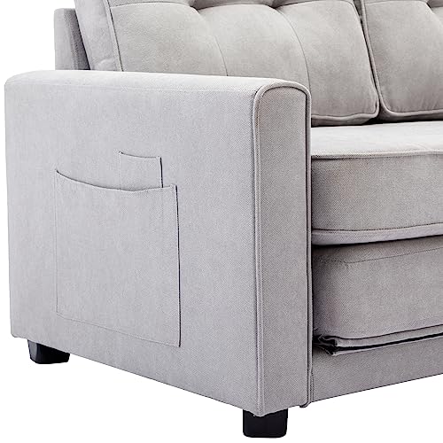 Blue Loveseat Sofa with Pull-Out Bed R5562