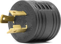 Black 30-Amp Generator to RV Adapter F807