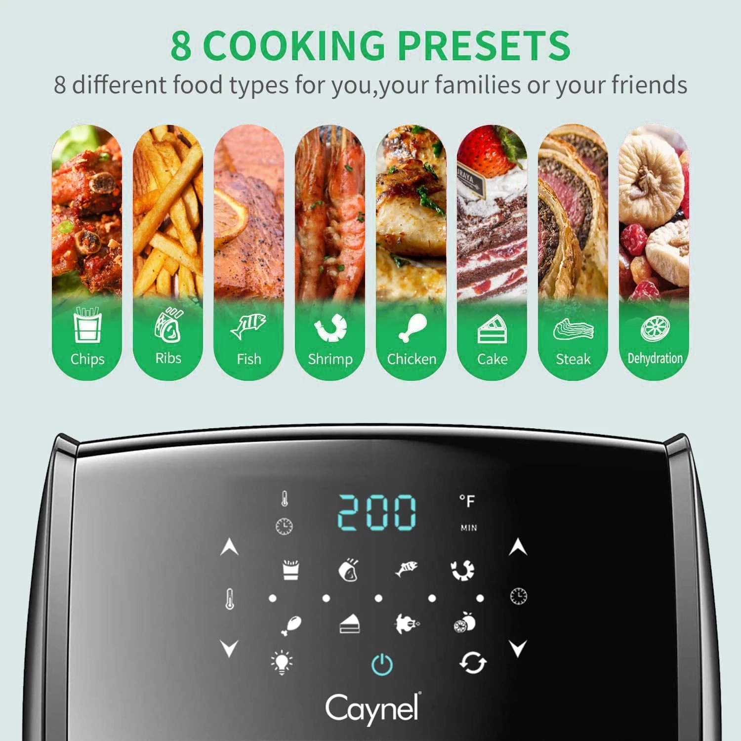 Black 12.7 Qt Digital Air Fryer Oven T3185