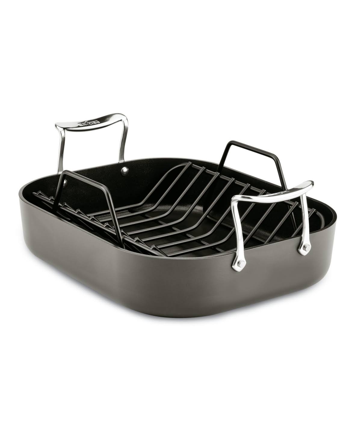 Grey Roaster with Rack, 11 X14 in A2339