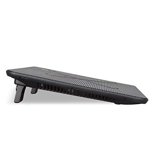 Portable Slim Quiet Laptop Cooling Pad with 2 Blue LED Fans, USB Powered, Adjustable Angled, Fits 11-14 Inch Laptop Y230