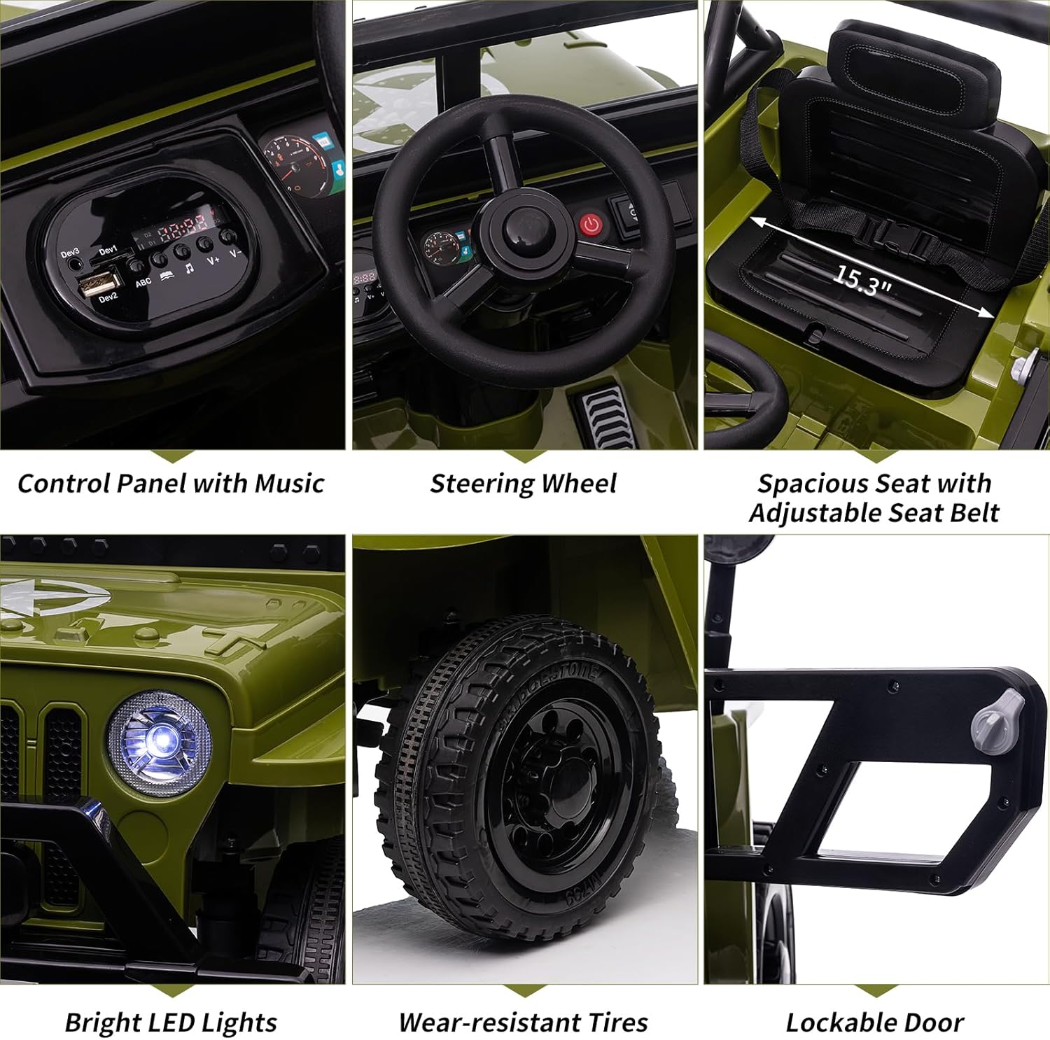 12V Electric Ride on Car with Remote Control C66788