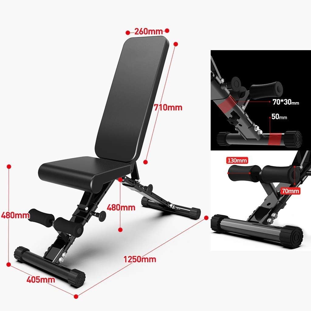 Black Adjustable Foldable Weight Bench Q1840