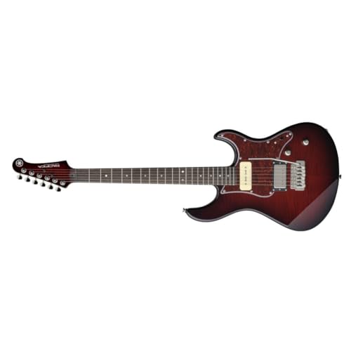 Translucent Black 6 String Solid-Body Electric Guitar H5828