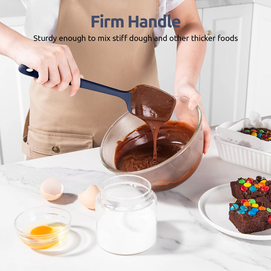 600°F High Heat Resistant Silicone Spoon Spatula Set of 3 N70408