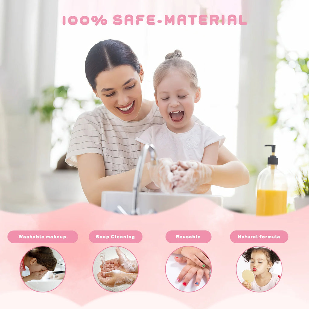 90 Pcs Washable Kids Makeup Kit X427