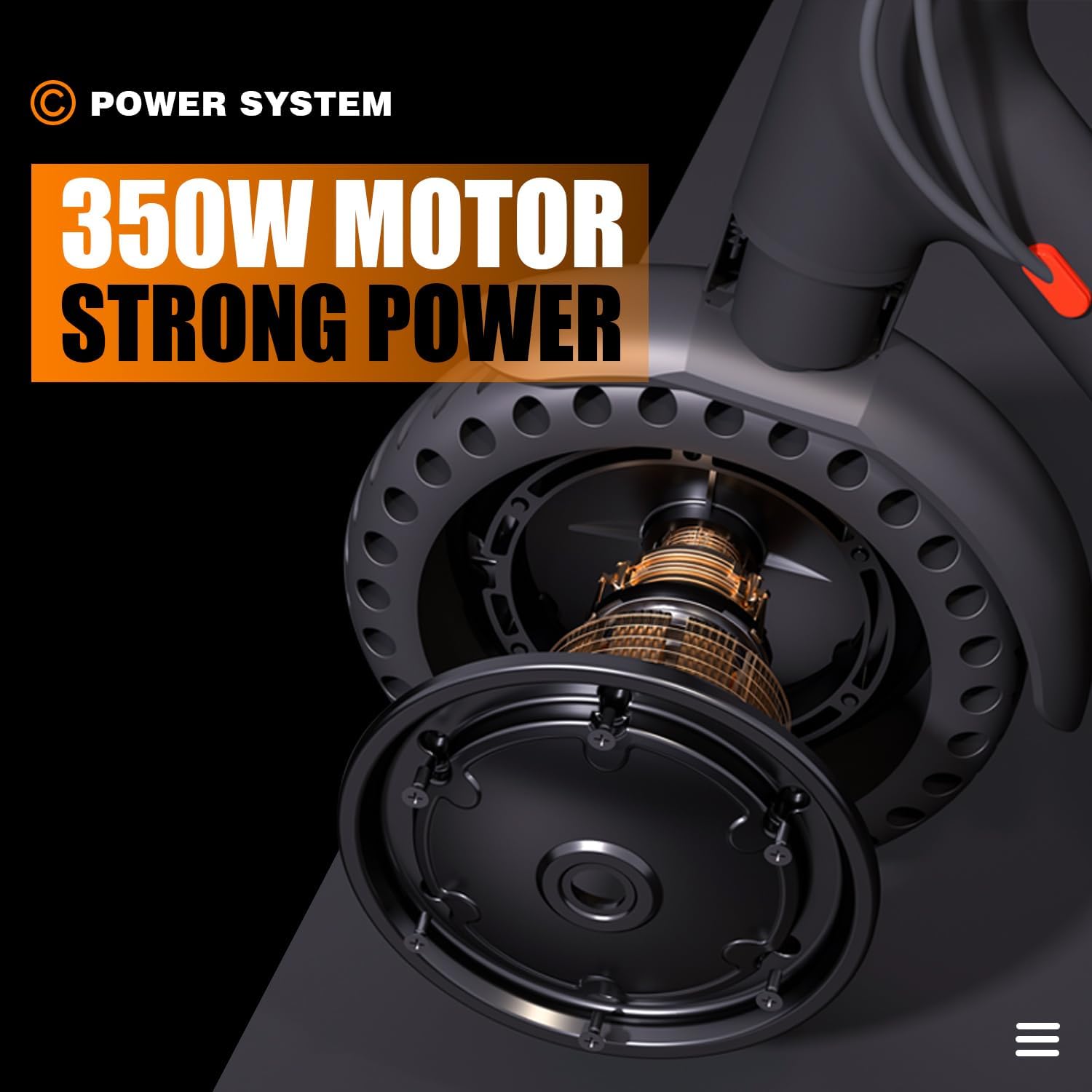 Electric Scooter with 8.5'' Tires, 350-500W Motor, 20/28 MPH Speed A313