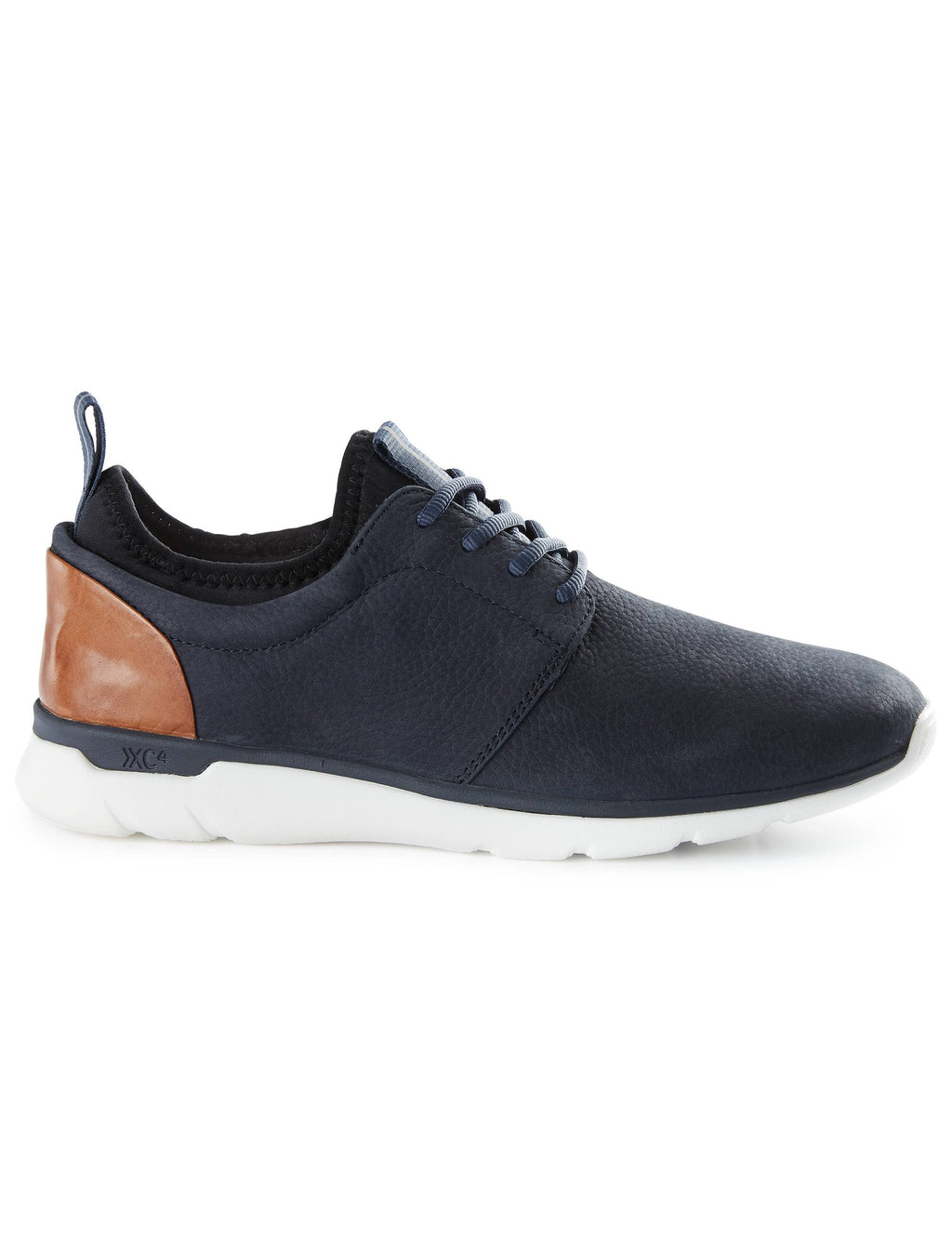 Navy Nubuck Plain Toe Shoes Y44973