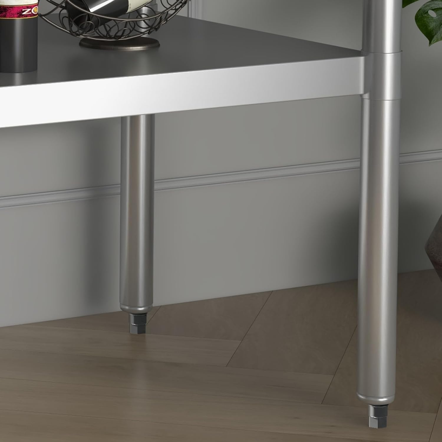 48 x 24 Inch Stainless Steel Commercial Heavy-Duty Table with Undershelf and Backsplash A130659