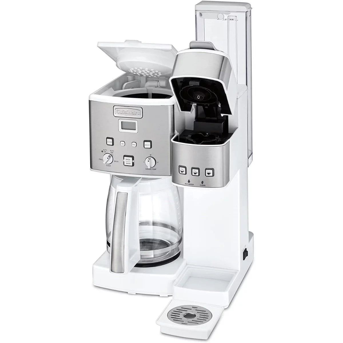 12-Cup Coffee Maker & Single-Serve Brewer White H821508