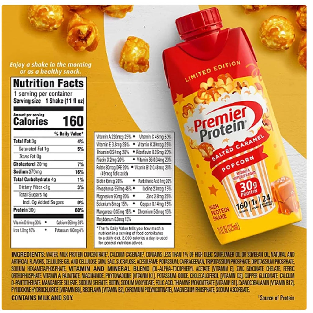 Salted Caramel Popcorn Protein Shake (11 fl. oz., 12 pk.) M50125