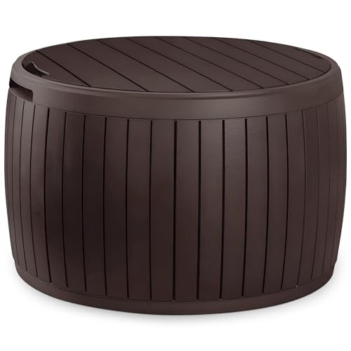 37 Gallon Brown Outdoor Storage Deck Box I48737