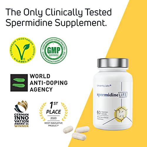 60 Capsules Plant-Based Wheat Germ Extract Supplement X64755