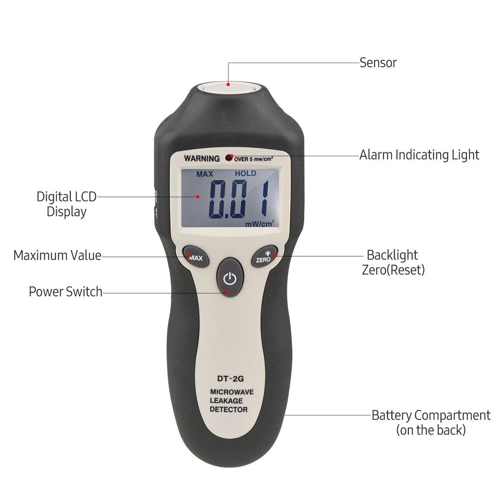 Handheld Microwave Leakage Detector with Digital LCD Display P2818
