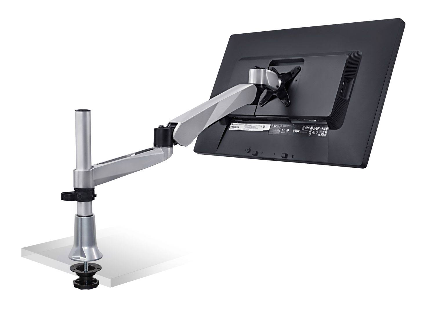 Silver Single LCD Monitor Desk Mount C2218