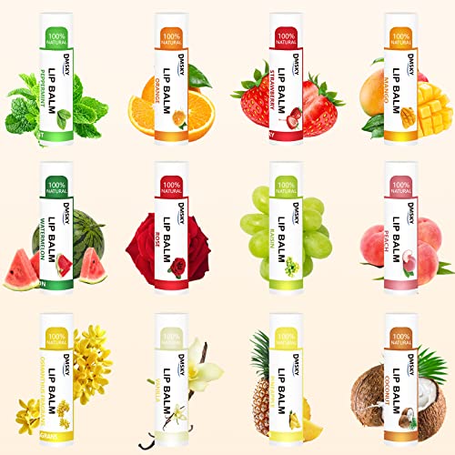 Natural Lip Balm 36 Pack with Vitamin E and Coconut Oil S942799