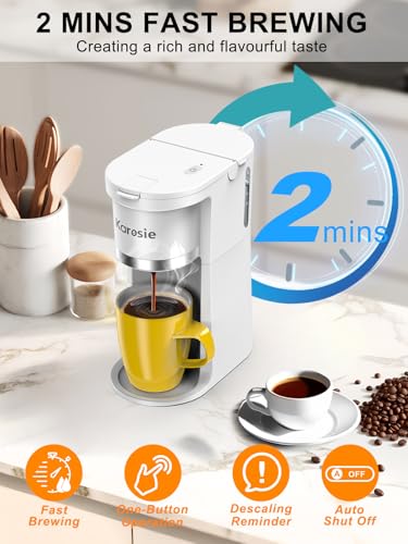 White Single Serve Coffee Maker T211671