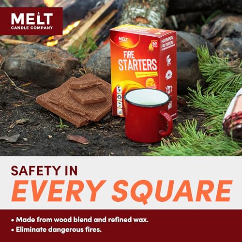 160 pcs Water Resistant Odorless Fire Starter Squares K482