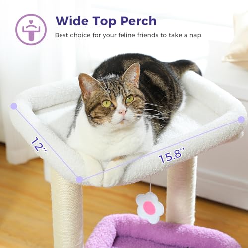 Natural Sisal Cat Tree with Cat Condo G124724