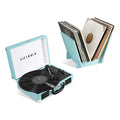 Cream Linen Finish Suitcase Record Player Q839
