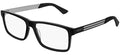 Black Full Rim Rectangular Eyeglasses 57mm Q342150