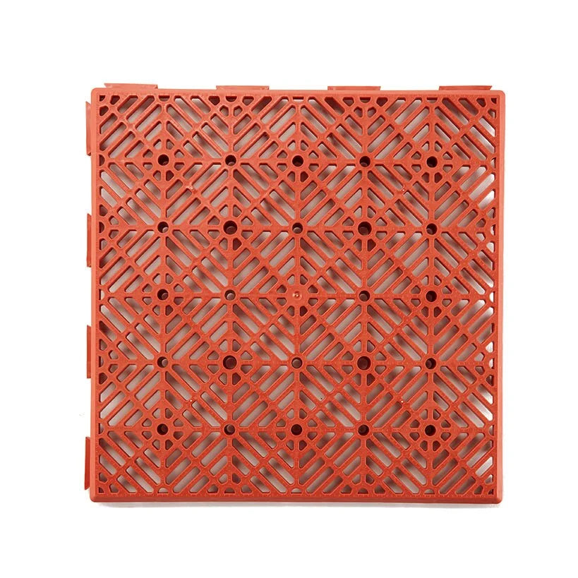10 Pc Interlocking Patio Tiles - Terra Cotta P6346