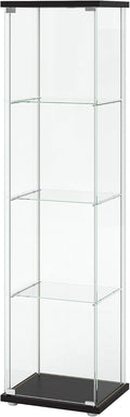 White Glass Curio Display Cabinet A470