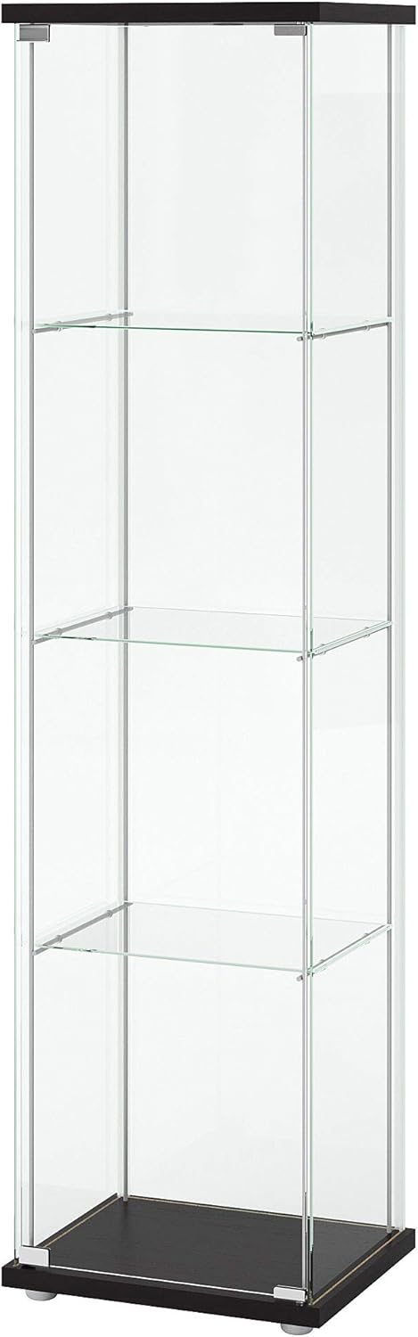 White Glass Curio Display Cabinet A470