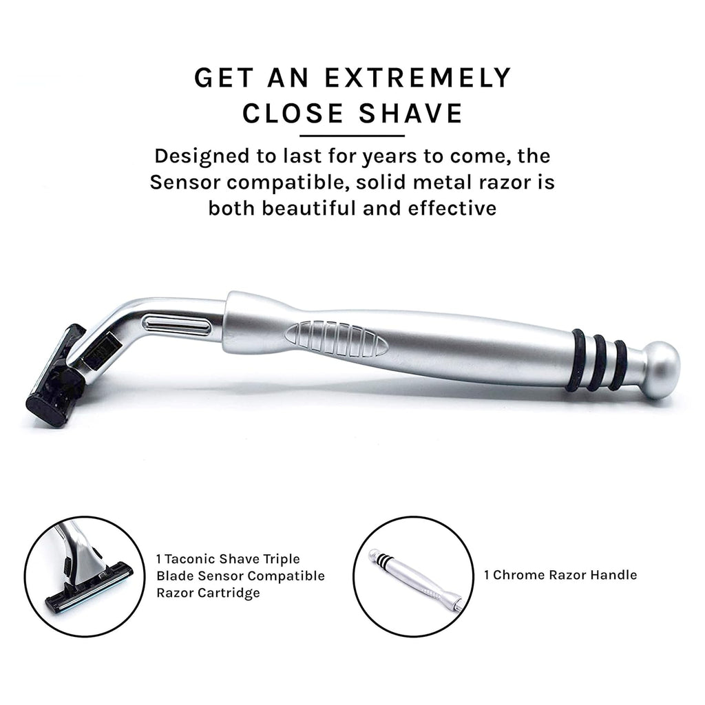 Heavyweight Triple Blade Pivot Head Razor Q468571