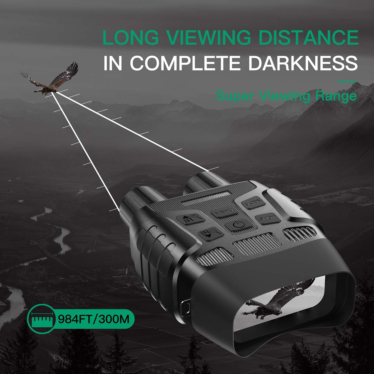 Digital Infrared Night Vision Binoculars with 32 GB Memory Card L752