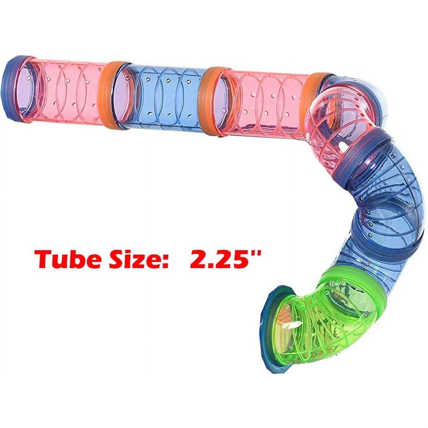Pink Large 5-Levels Twin Tower Hamster Mouse Habitat Wire Animal Cage With Long Crossover Tube Y497975