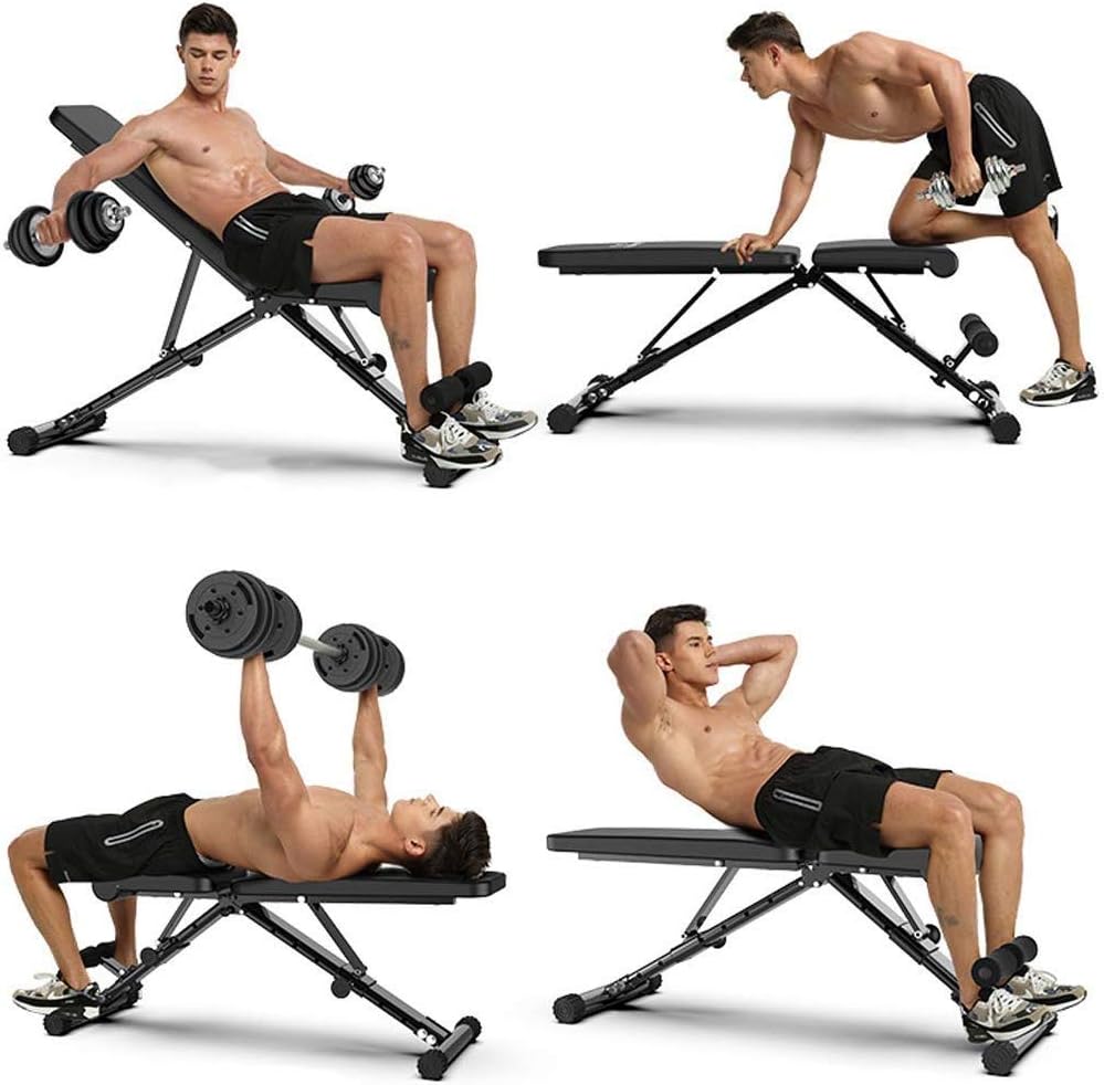 Black Adjustable Foldable Weight Bench Q1840