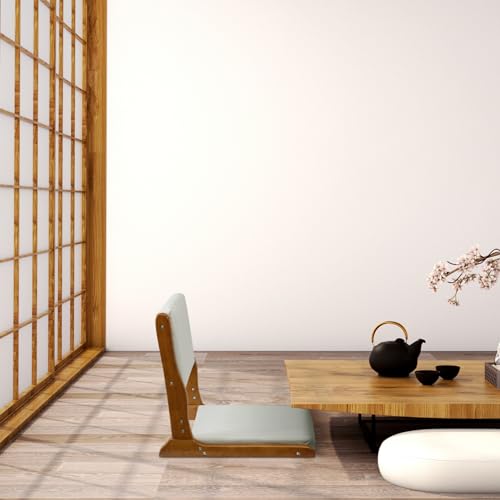 Beige Foldable Floor Chair with Cushion U1120