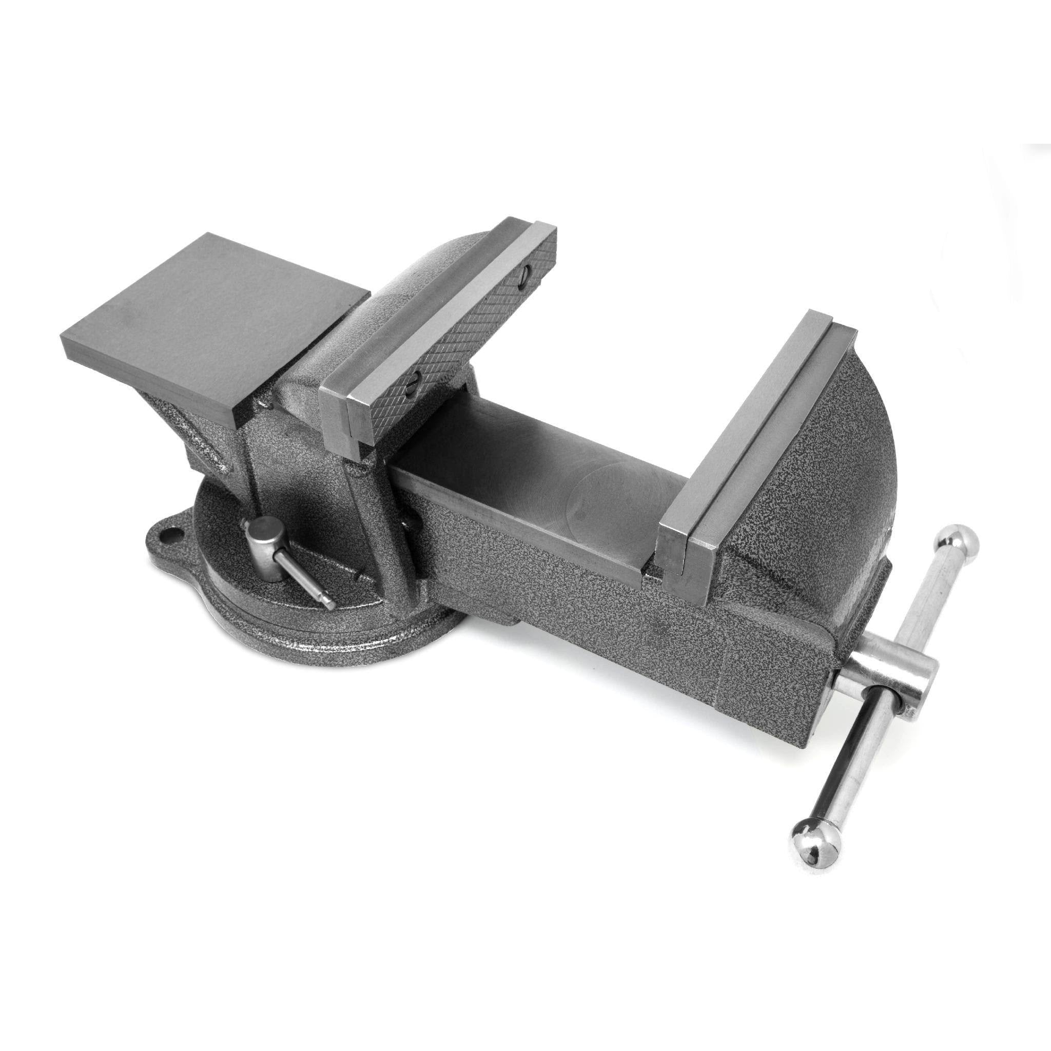 6-Inch Heavy Duty Cast Iron Bench Vise with Swivel Base L215