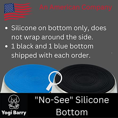Stainless Steel Dog Bowl Set of 2 with Silicone Non-Skid Base R5401