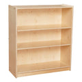 Wooden Bookcase with Three Shelves A176