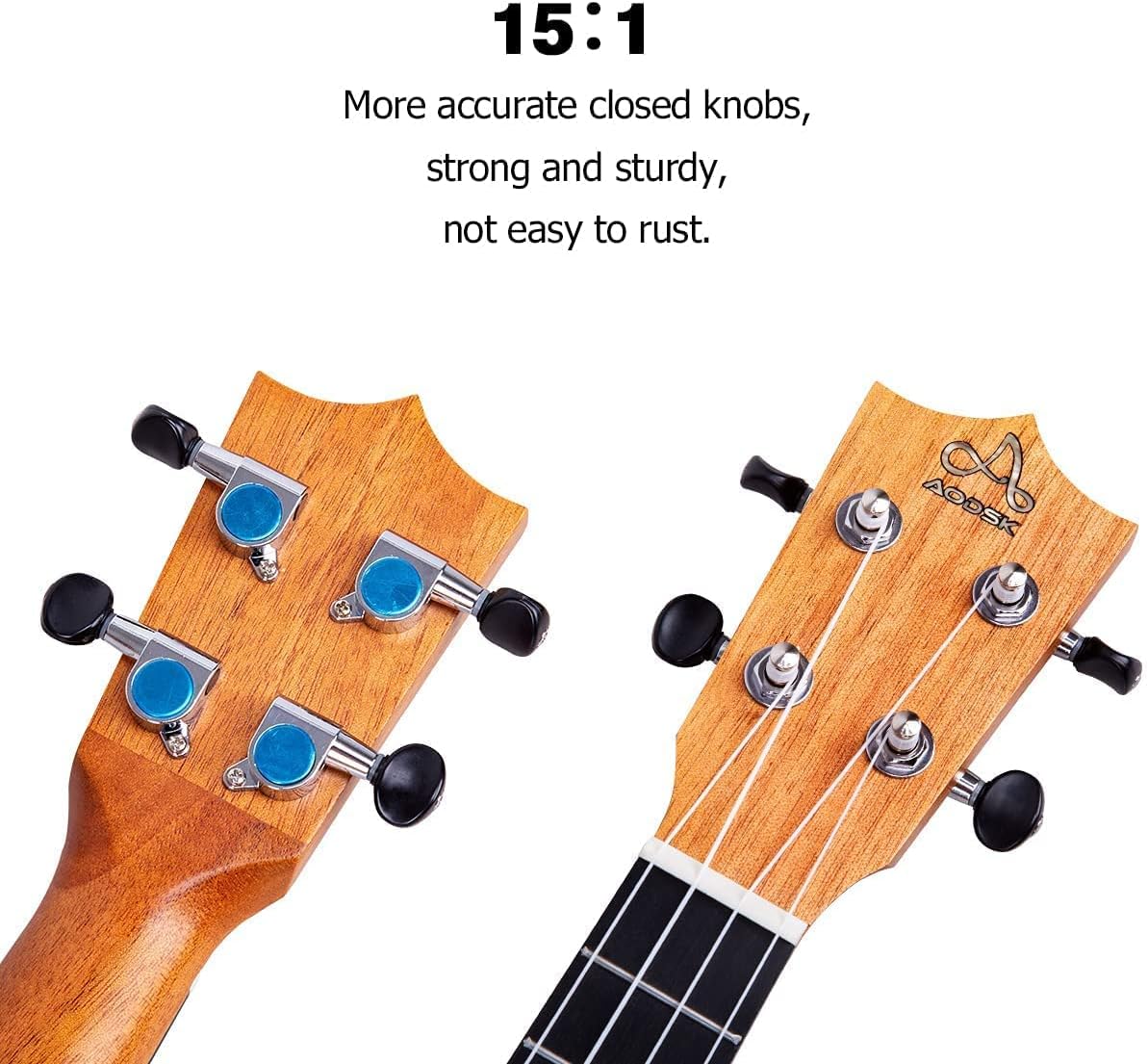 Mahogany 23 Inch Concert Ukulele with Folding Guitar Stand O90195