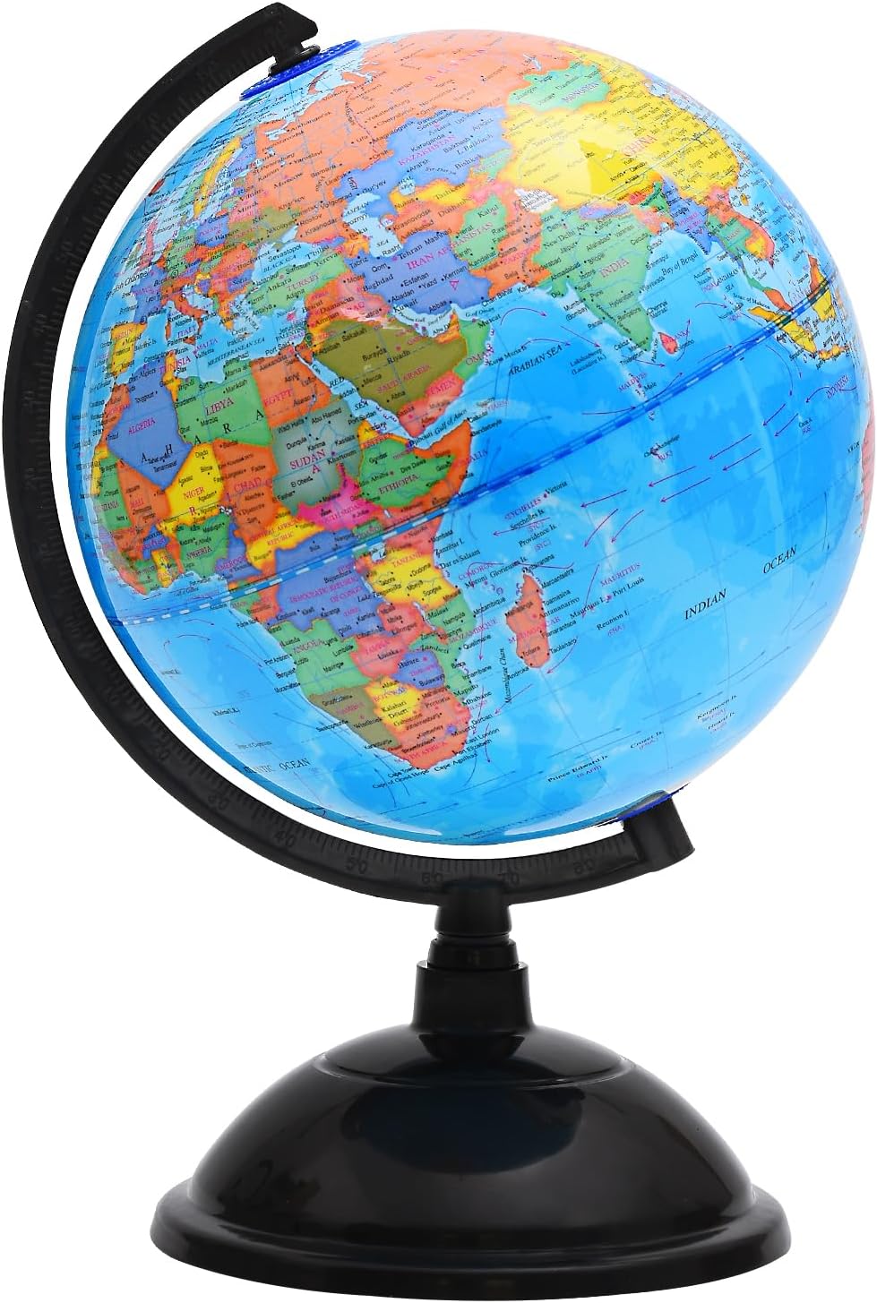 8 inch Spinning Globe with Stand Q2681
