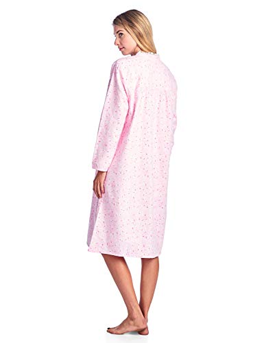 Women's Flannel Floral Long Sleeve Nightgown H513420